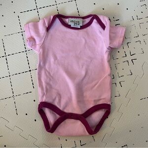 Chick Pea Pink Baby Onesie